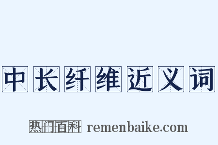 中长纤维近义词是什么意思的图片
